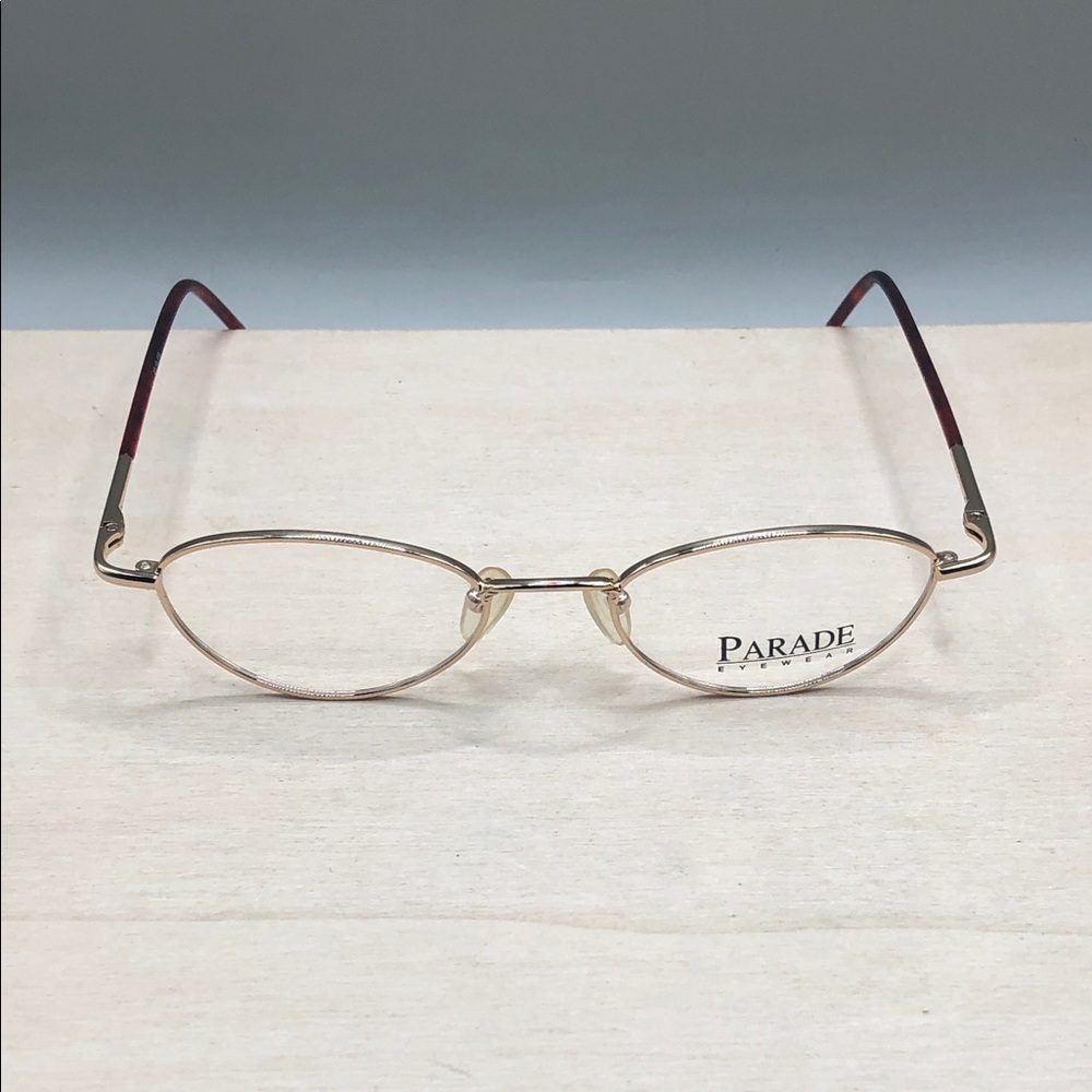 Parade 1507 Gold Red Brown Eyeglasses Frame 49-18-135